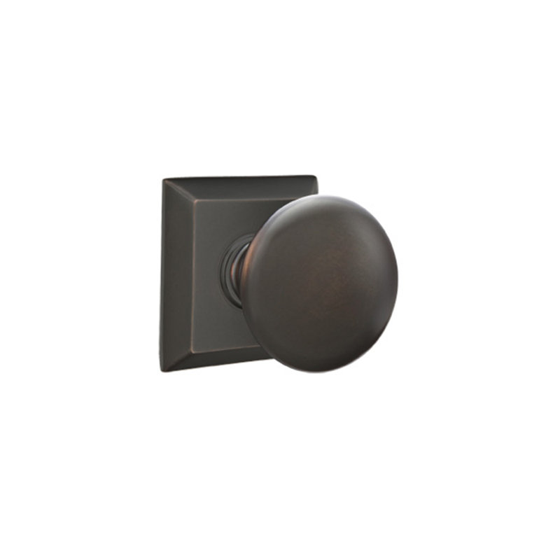 Double Dummy Providence Knob with Quincy Rose, Oil Rubbed Bronze