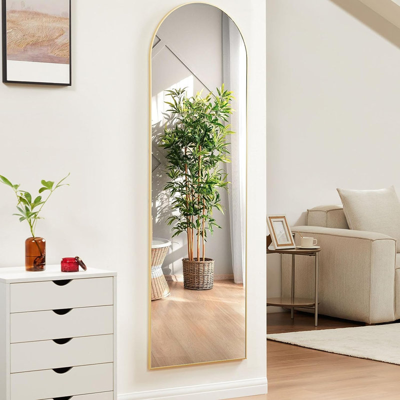 Floor Mirror, Gold