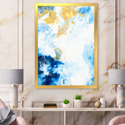 «Blue and White», peinture sur toile