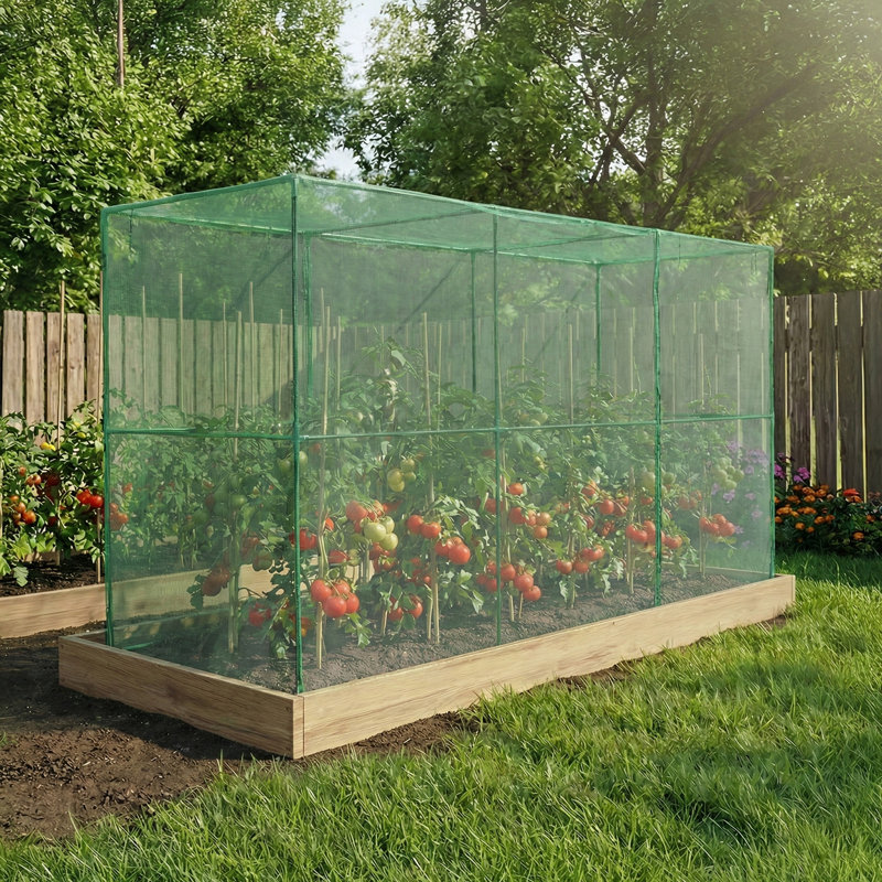 Tente de protection contre les plantes avec fermeture à glissière pour plantes, 12 x 4 x 6