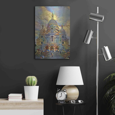 «Paris France Basilica of the Sacred Heart Sacre Cœur 2» par Pierre Gavidia, art mural en métal