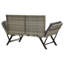 Garden Bench with Cushions 176 cm Poly Rattan Dining Seat-1806067613-1806067614