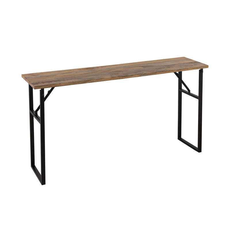 Aalish Natural Wood Console Table