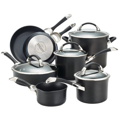 Circulon Symmetry 11 Piece Hard-Anodized Aluminum Non Stick Cookware Set