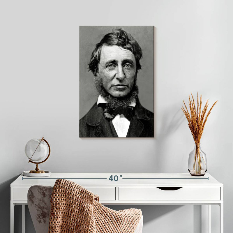 Henry David Thoreau, 24" H x 16" W