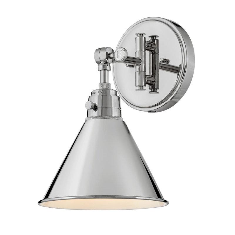 Arti 7.75-in Swing Arm Single Light Wall Sconce with On/Off Switch