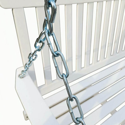 Front Porch Swing with Armrests, Wood Bench Swing with Hanging Chains,for Outdoor Patio ,Garden Yard, porch, backyard, Easy to Assemble