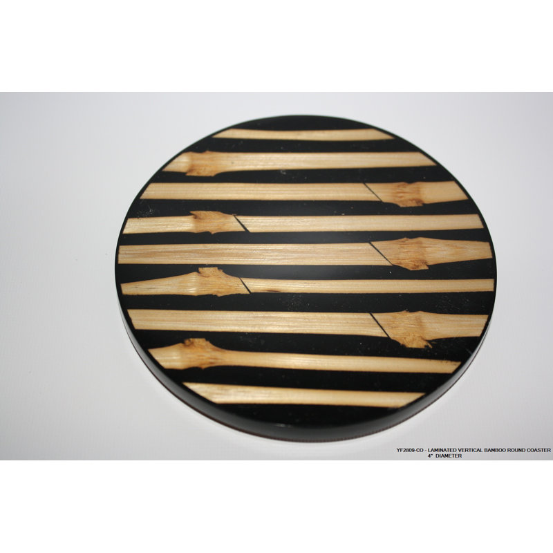 Sous-verre stratifié vertical en bambou