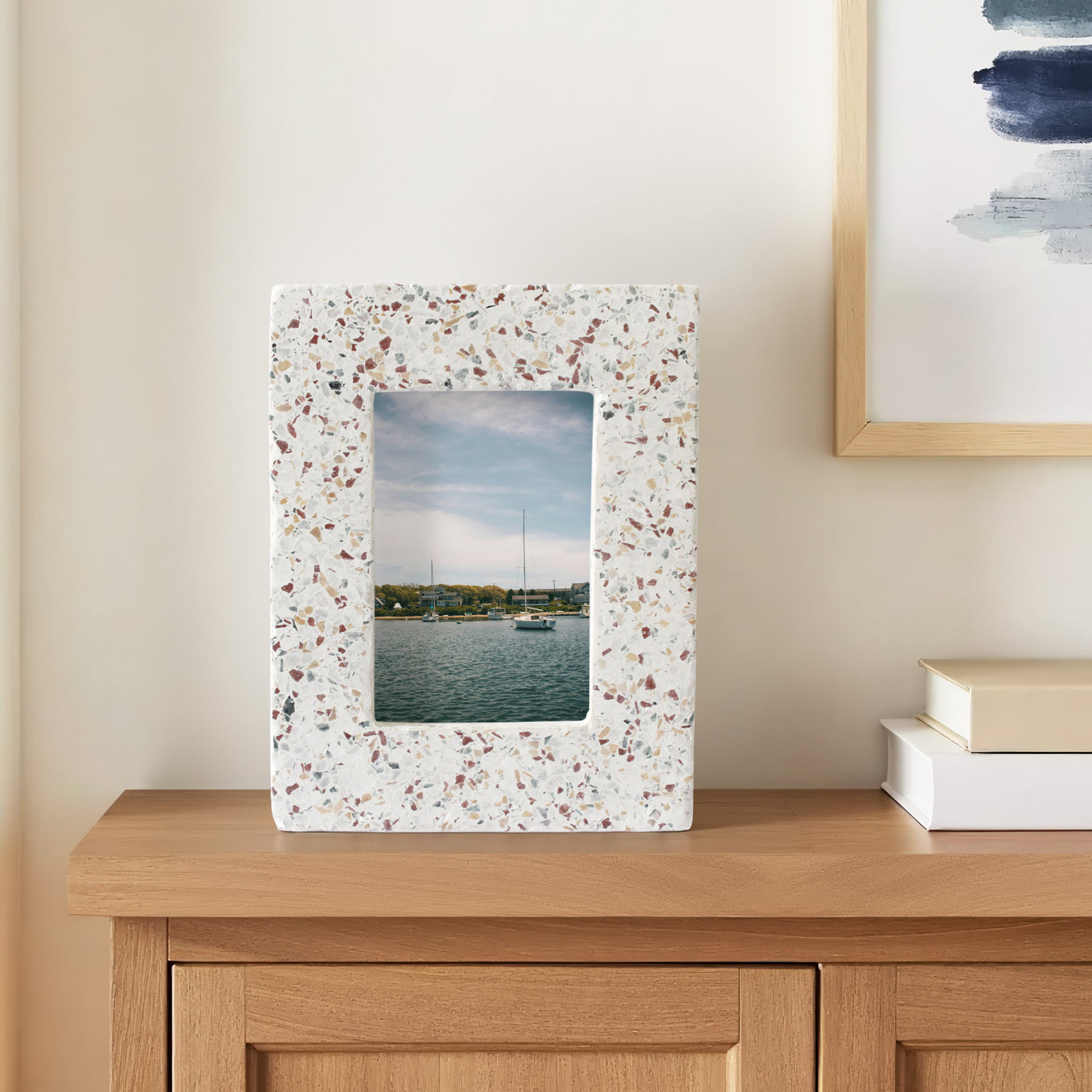 Balko Terrazzo Matte Picture Frame, 4" x 6"