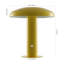 Writzer 11" Contemporary Bohemian Rechargeable/Cordless Dimmable Integrated LED Mushroom Table Lamp-1863974581