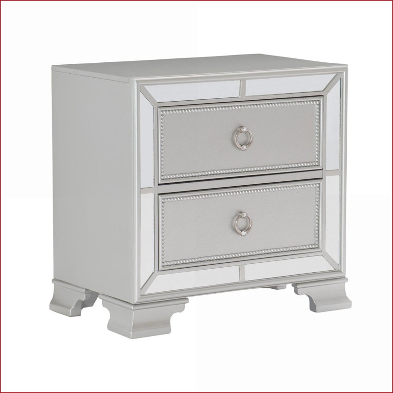 Table de chevet 2 tiroirs Modern Modern