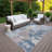 Machine Washable Indoor/Outdoor Earleville ACN2367 Abstract Rug-354645897
