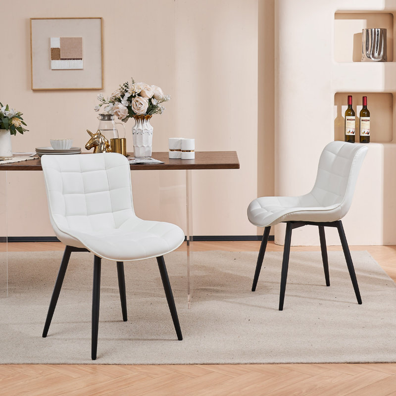 Chaise d'appoint à oreilles Heitger, Blanc