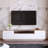 Modern TV Stand, Atlantic Pine & White, 70.9 x 17.6 x 17.5 inches | 100% Melamine Coated Particle Board, Thickness: 0.71 inches | Push to Open Doors | Scandinavian Design, Stylish & Functional for Living Rooms-1731136450
