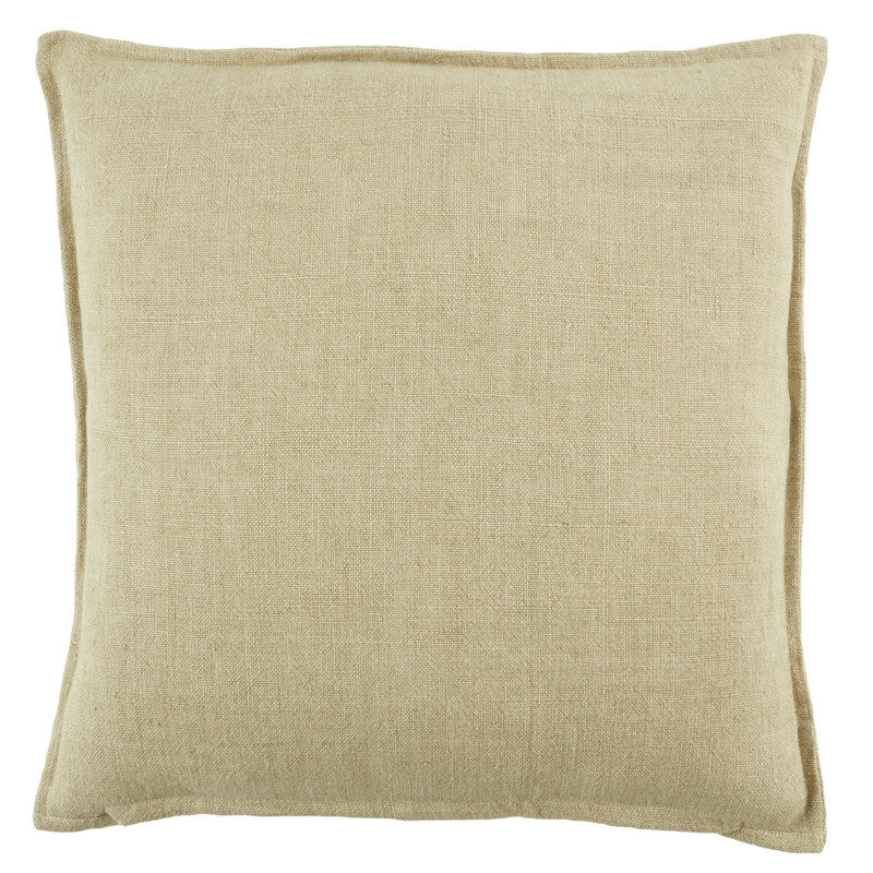 Coussin Burbank, Housse de coussin seulement - sans coussin, 22 po x 22 po, Beige clair