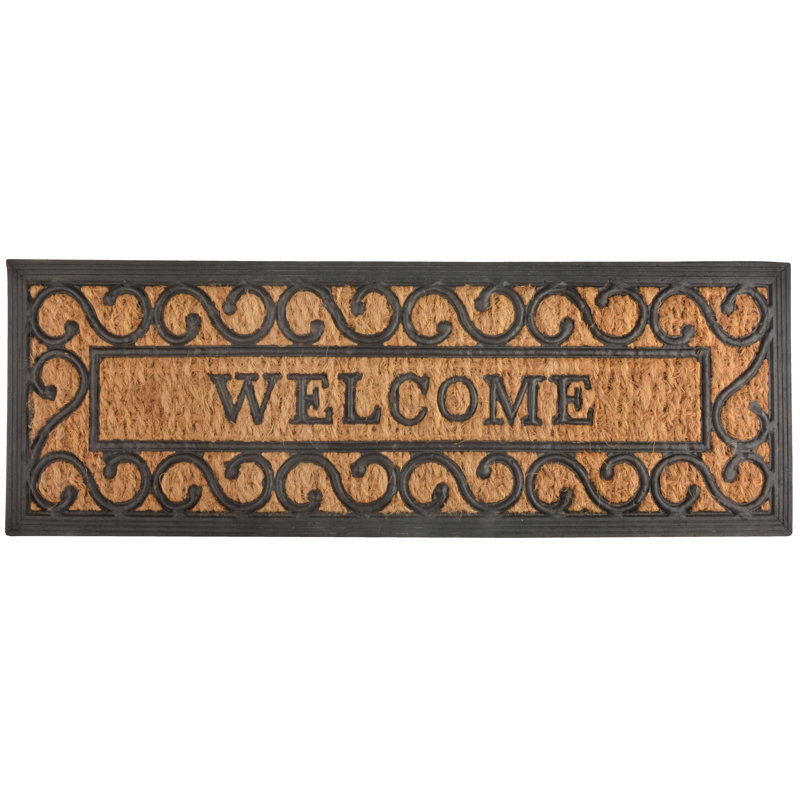 Rubber & Coir Doormat (Welcome)