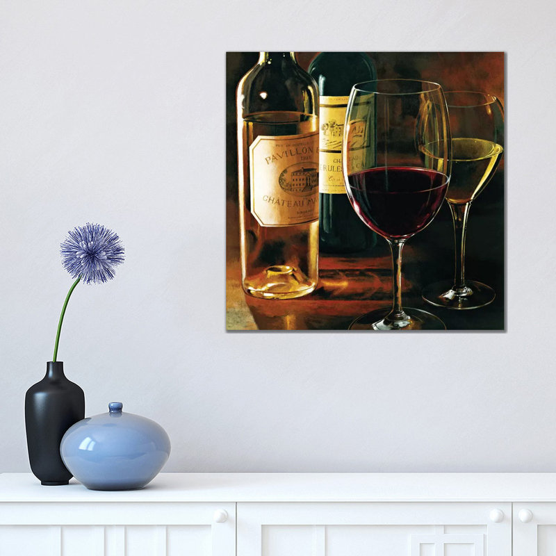 Rouge Et Blanc by Stefano Ferreri - Wrapped Canvas Print, 45.72 cm H x 45.72 cm W x 1.91 cm D