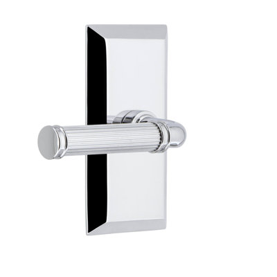 Fifth Avenue Passage Door Lever with Rectangle Rosette