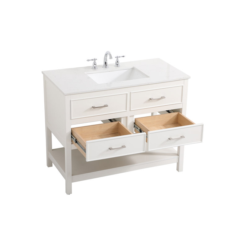 Ensemble de meuble-lavabo simple 42 po Sinclaire, Blanc