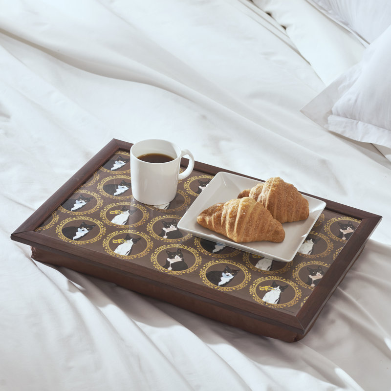 Bourassa Tray, Brown/Gold, 50cm H x 35cm W x 8cm D