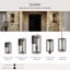 Applique murale d'extérieur 1 lumière 19,5 "avec verre d'eau transparent Shaw en bronze antique Shaw-127681310-130829511