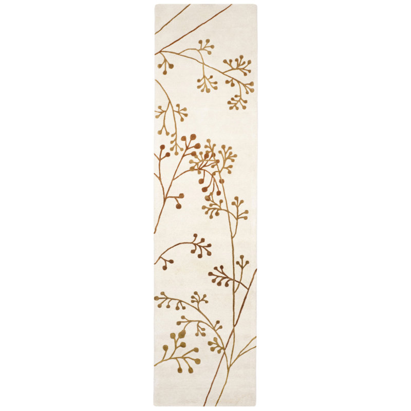 Soho Hand Tufted Wool Floral Rug, Runner 2'6" x 10'