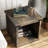 Rustic Side Table 24", Alder, No Assembly, Forged Iron Augmentation 24 Inch Table, Finish, Optimization
