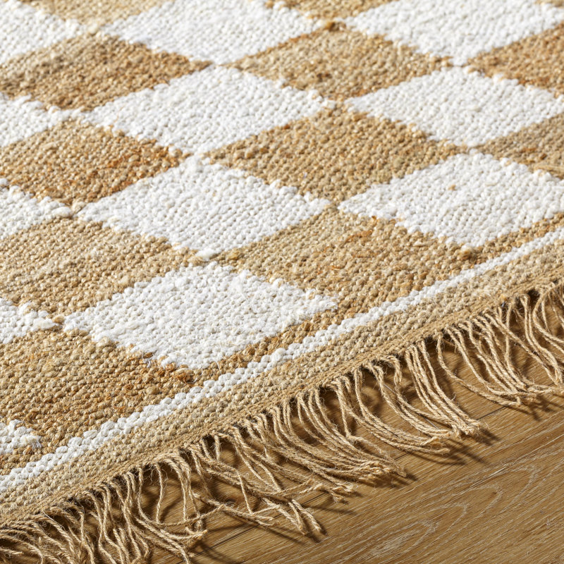 Kamey Flatweave Checkered Indoor Rug, Rectangle 8' x 10'