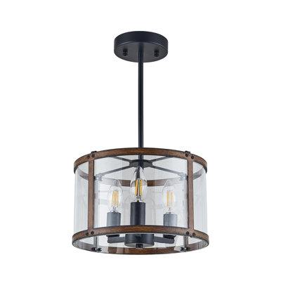 Luminaire suspendu tambour 3 lumières