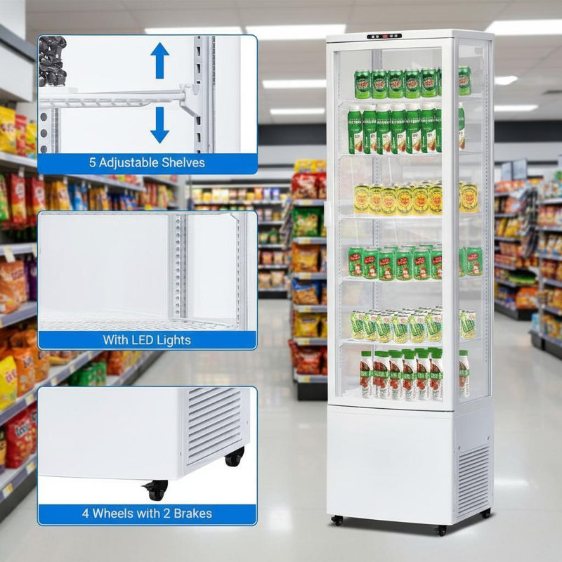 Vitrine commerciale 10,9 pieds cubes