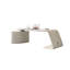 Bureau de 70,87 po en granit blanc italien minimaliste pour le bureau-124820109