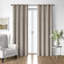 Shay Broad Ticking Stripe Gray Cotton Grommet Top Drapery Panel Set of 2-841858843-841858846