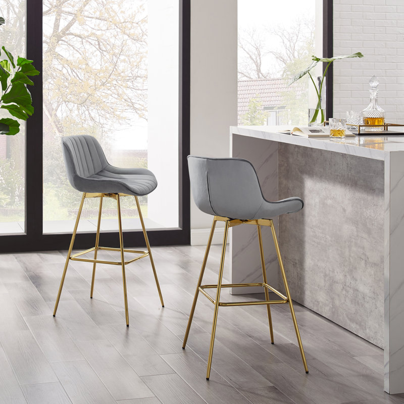 Neuhaus 73.5Cm Swivel Bar Stool, Grey