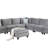 Velvet 8Pc Modular Sectional Sofa