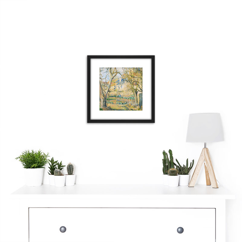 Pissarro Vegetable Garden by Camille Pissarro - Single Picture Frame Painting