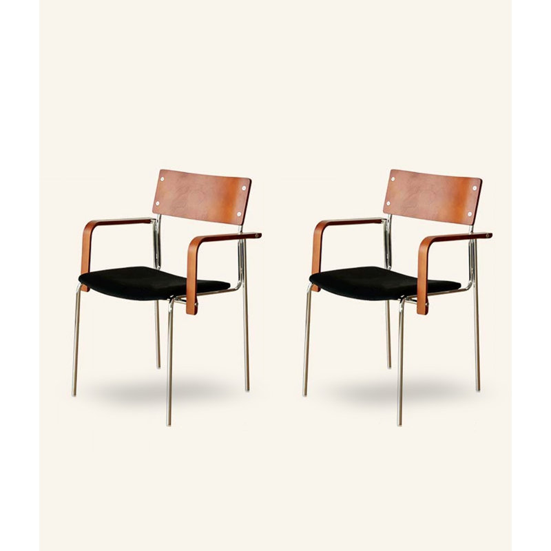 Petit tabouret rétro en bois massif