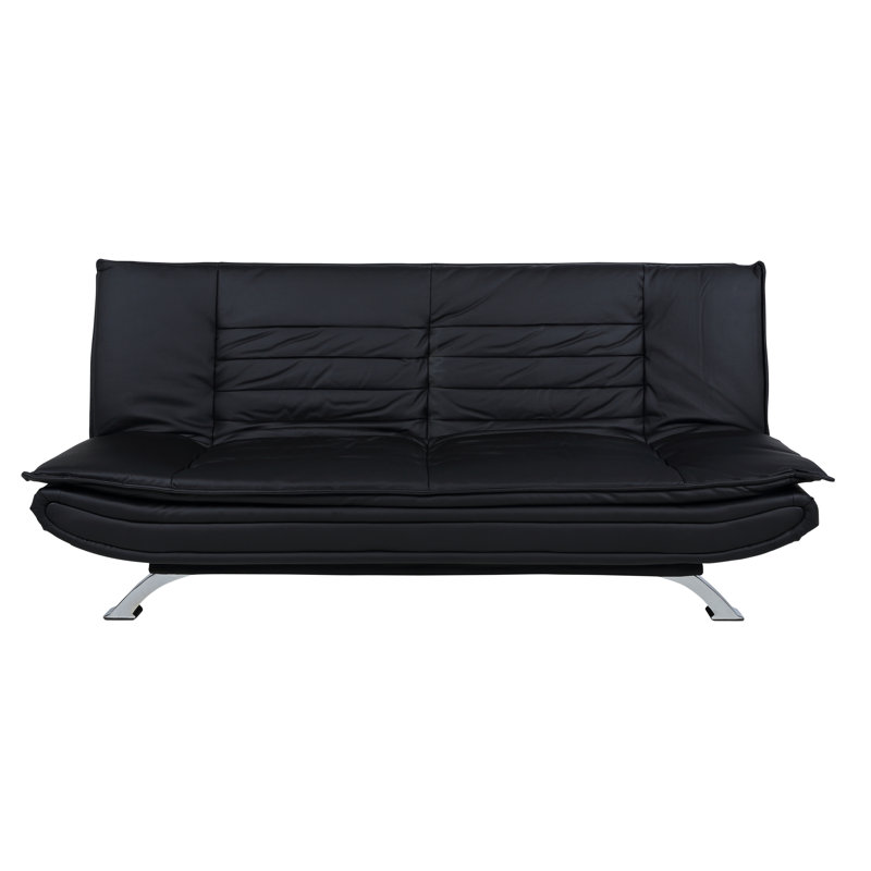 Jaye Faux Leather Sleeper, Black