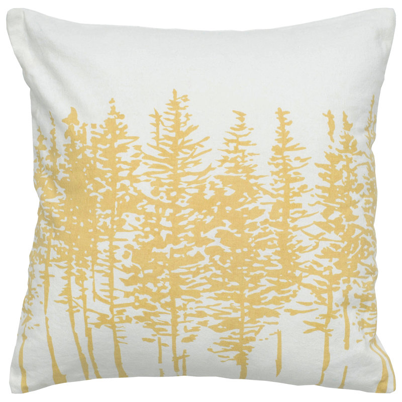  Cotton Throw Pillow Cover, Canary