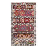 Rug & Kilim’S Tribal Style Rug With Polychromatic Geometric Patterns