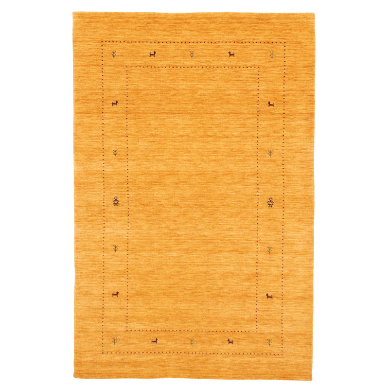 Kashkuli Gabbeh Orange Rug 5'0" x 8'1"