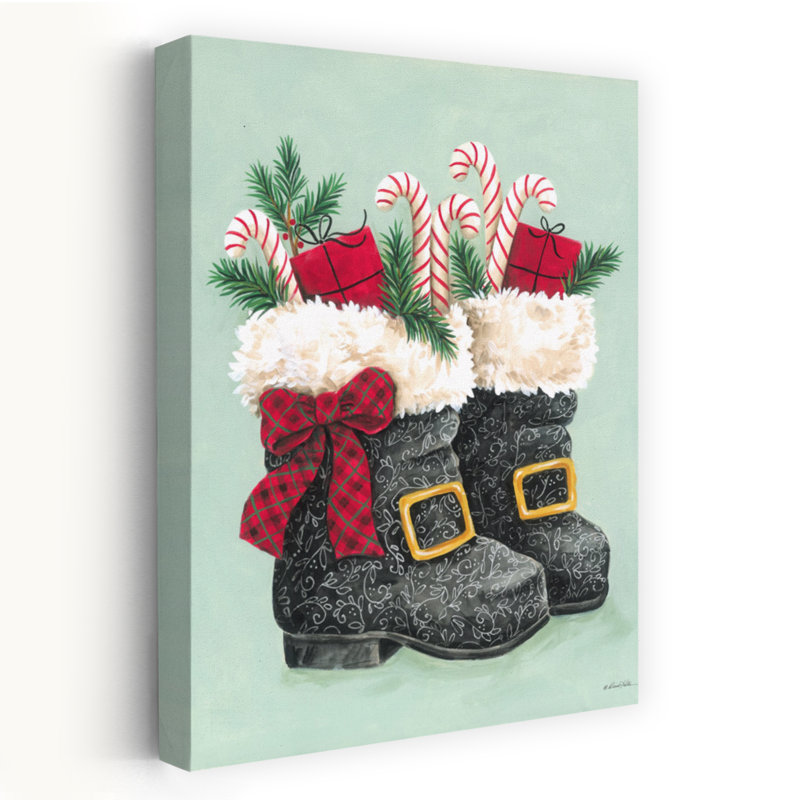 Candy Cane bottes II fantaisiste abstrait contemporain, H 60 po x l 40 po