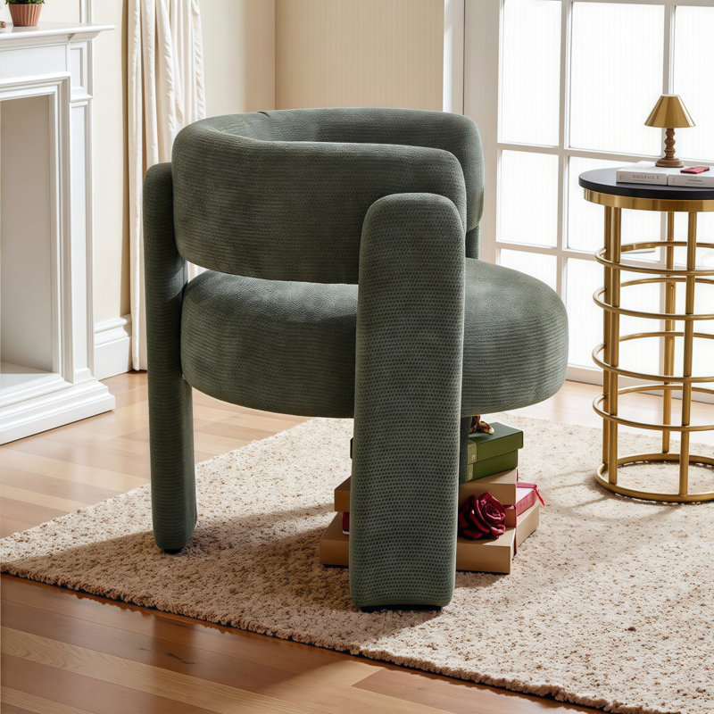 Chaise d'appoint sculpturale moderne avec confort Cloud - Fauteuil artistique rembourré Boucle pour le salon, la chambre à coucher et le bureau