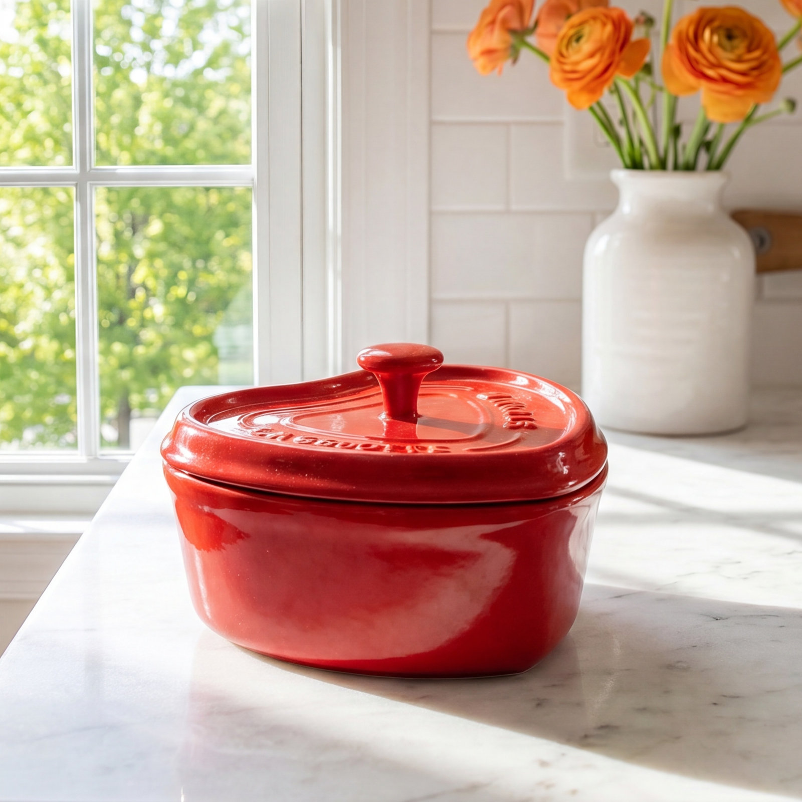 Staub Ceramics 3-Piece Ceramic Mini Heart Cocotte Set