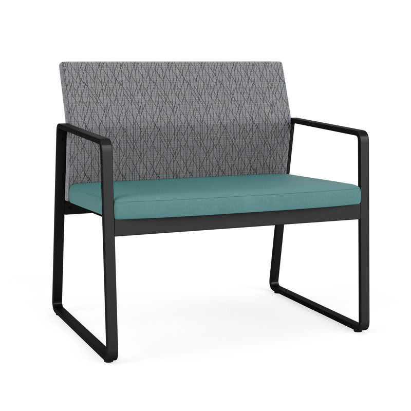 Fauteuil de bureau Gansett, Noir, Vinyle noir Patriot Plus