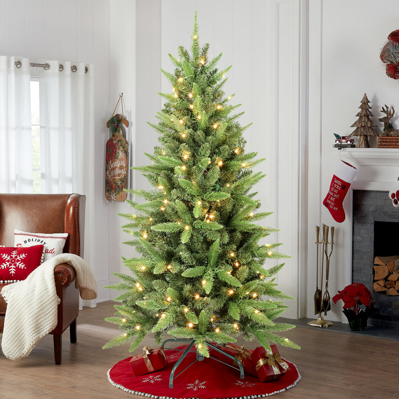 Arbre de Noël artificiel avec charnières, 4'
