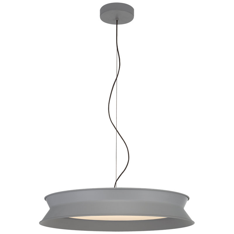 Peter Bristol 60/40 Dot Pendant, Stone Gray, 8" H x 25.75" W x 25.75" D