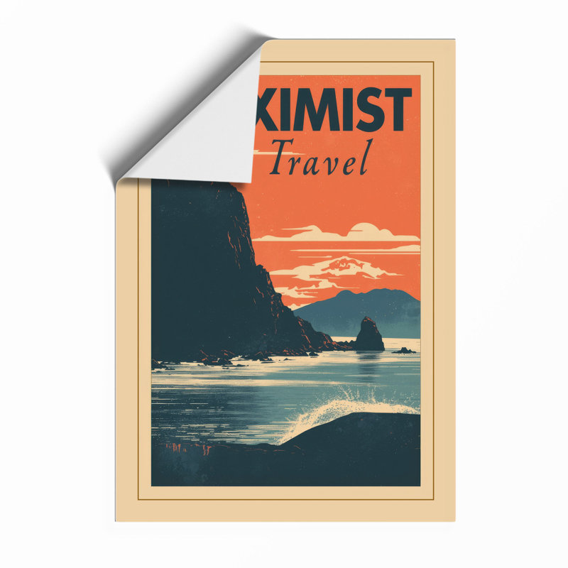 Maximist Coastal Cliffs Vintage - Print, Unframed, A1 - 84.1 x 59.4 cm