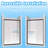48" Depth Aluminum Double Sliding Shower Door With 8Mm Tempered Glass, Stainless Steel Handle, - Crash Protection, Reversible For Bathroom 44 Adjustable Width Glass Enclosure Angle,