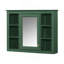 Armoire à pharmacie de 35 po x 27,5 po, armoire de rangement murale pour salle de bain, armoire de salle de bain moderne avec miroir, armoire à miroir avec 6 tablettes ouvertes (meuble-lavabo non inclus)-711600873