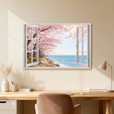 Scène de fenêtre paysage et nature